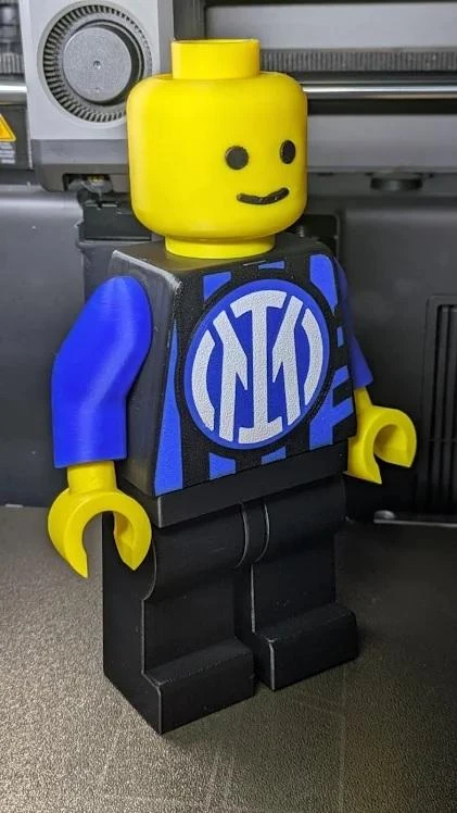 🖤💙 Figurine Inter Milan – facon briques – Supporter Nerazzurri - 20cm – photo 3
